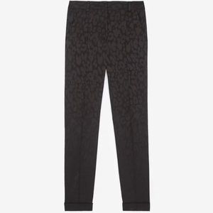 Kooples Leopard Print Trousers Pants High Waisted